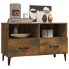 Mueble para TV madera contrachapada roble ahumado 80x36x50 cm 4