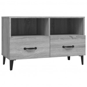 Mueble para TV madera contrachapada gris Sonoma 80x30x30 cm H