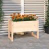 Jardinera de madera maciza de pino 78x40x52 cm 1