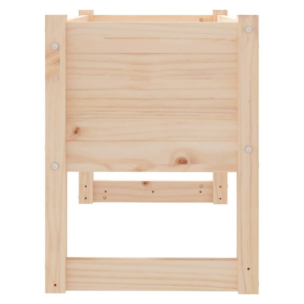 Jardinera de madera maciza de pino 78x40x52 cm M 5
