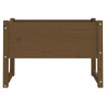 Jardinera madera maciza de pino marrón miel 78x40x52 cm 4