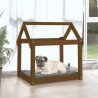 Cama para cães 71x55x70 cm pinho maciço castanho mel 3