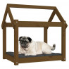 Cama para cães 71x55x70 cm pinho maciço castanho mel 4