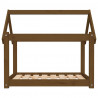 Cama para cães 81x60x70 cm pinho maciço castanho mel 5