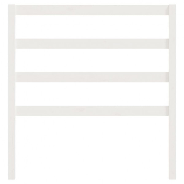 Cabeceira de cama 95x4x100 cm pinho maciço branco M 4