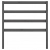 Cabecero de cama madera maciza de pino gris 95x4x100 cm 4