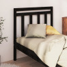 Cabeceira de cama 95x4x100 cm pinho maciço preto 1