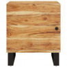Mesita de noche de madera maciza de acacia 40x33x46 cm 3