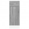 Armario bajo de cocina contrachapada gris Sonoma 30x46x81.5 cm 5