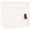 Armario de pared de madera maciza de pino blanco 31.5x30x30 cm 2