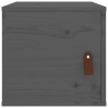 Armario de pared de madera maciza de pino gris 31.5x30x30 cm 3