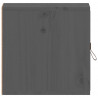 Armarios de pared 2 uds madera maciza pino gris 31.5x30x30 cm 5