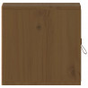 Armario de pared madera maciza de pino marrón miel 31.5x30x30cm 4