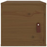Armarios de pared 2 uds madera pino marrón miel 31.5x30x30 cm 4