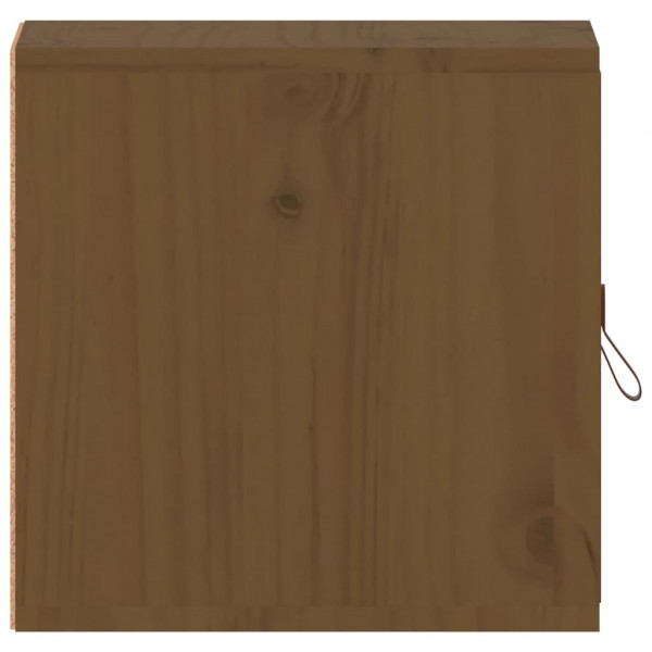 Armarios de pared 2 uds madera pino marrón miel 31.5x30x30 cm M 5