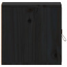 Armarios de pared 2 uds madera maciza pino negro 31.5x30x30 cm 5