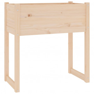 Jardinera de madera maciza de pino 78x40x81 cm H
