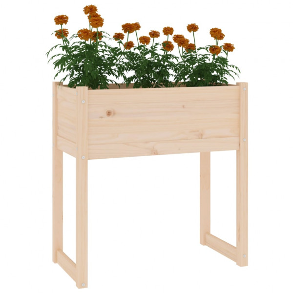 Jardinera de madera maciza de pino 78x40x81 cm M 4
