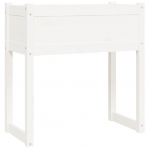 Vaso/floreira 78x40x81 cm pinho maciço branco H