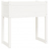 Jardinera madera maciza de pino blanco 78x40x81 cm 2