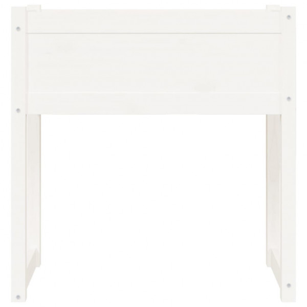Jardinera madera maciza de pino blanco 78x40x81 cm M 5