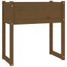 Jardinera madera maciza de pino marrón miel 78x40x81 cm 2