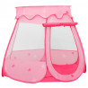 Tenda de brincar infantil com 250 bolas 102x102x82 cm rosa 2