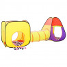 Tenda de brincar infantil com 250 bolas 255x80x100 cm multicor 2