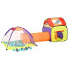Tenda de brincar infantil com 250 bolas 338x123x111 cm multicor 1