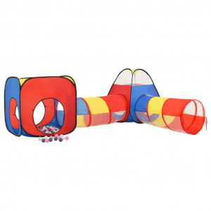 Tenda de brincar infantil com 250 bolas 190x264x90 cm multicor H