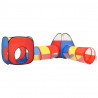 Tienda de juego de niños con 250 bolas multicolor 190x264x90 cm 4