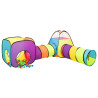 Tenda de brincar infantil com 250 bolas 190x264x90 cm multicor 2