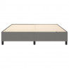 Estructura de cama box spring tela gris oscuro 160x200 cm 5