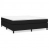 Estructura de cama box spring tela negro 160x200 cm 2