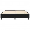 Estrutura de cama sem colchão 160x200 cm tecido preto 5