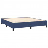 Estructura de cama box spring tela azul 180x200 cm 4