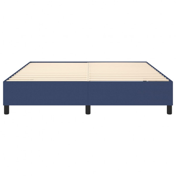 Estructura de cama box spring tela azul 180x200 cm M 5