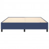 Estrutura de cama sem colchão 180x200 cm tecido azul 5