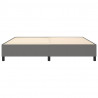 Estructura de cama box spring tela gris oscuro 200x200 cm 5