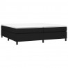 Estructura de cama box spring tela negro 200x200 cm 3
