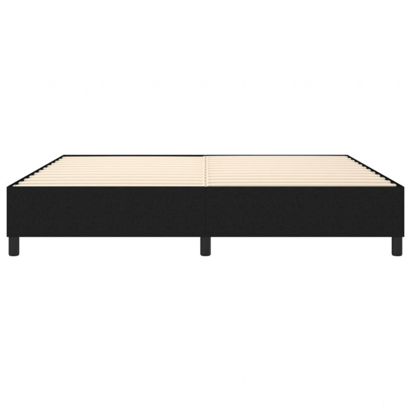 Estructura de cama box spring tela negro 200x200 cm M 5