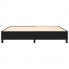 Estrutura de cama sem colchão 200x200 cm tecido preto 5