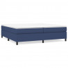 Estructura de cama box spring tela azul 200x200 cm 2