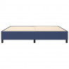 Estrutura de cama sem colchão 200x200 cm tecido azul 5