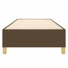 Estrutura de cama sem colchão 80x200 cm tecido castanho-escuro 5