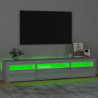 Mueble de TV con luces LED gris sonoma 195x35x40 cm 4