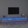 Mueble de TV con luces LED gris sonoma 270x35x40 cm 1