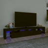 Móvel de TV com luzes LED 230x36.5x40 cm preto 1