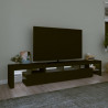 Mueble de TV con luces LED Negro 230x36.5x40 cm 3