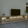Mueble de TV con luces LED color roble Sonoma 290x36.5x40 cm 3